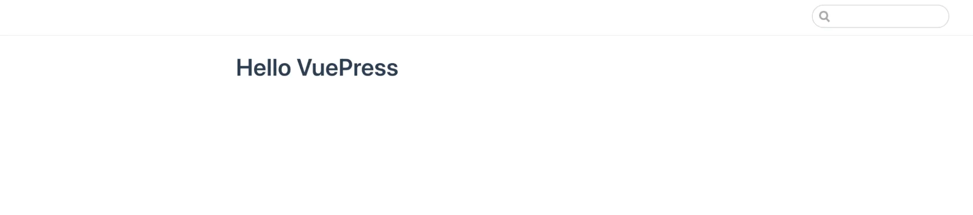 Default theme for VuePress manual installation.